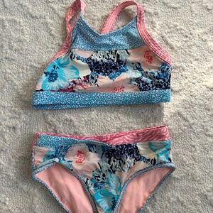 Athletes girl bathing suit